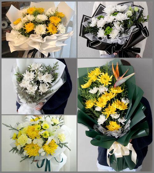广东梅州市梅江区城北镇黄明村白事花束代送